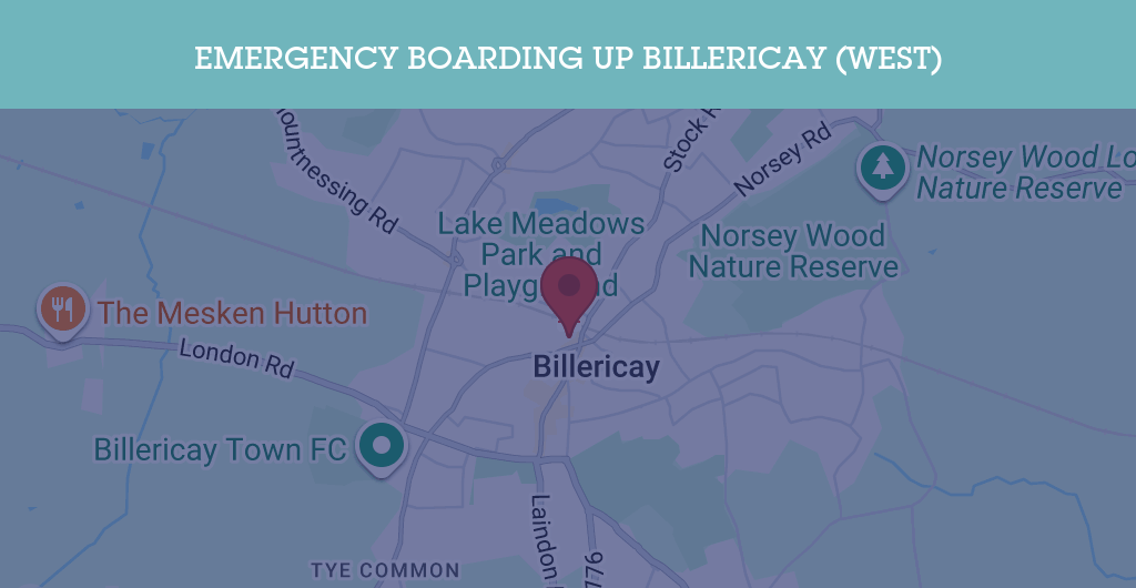Emergency Boarding Up Services in Billericay (West) - CM12