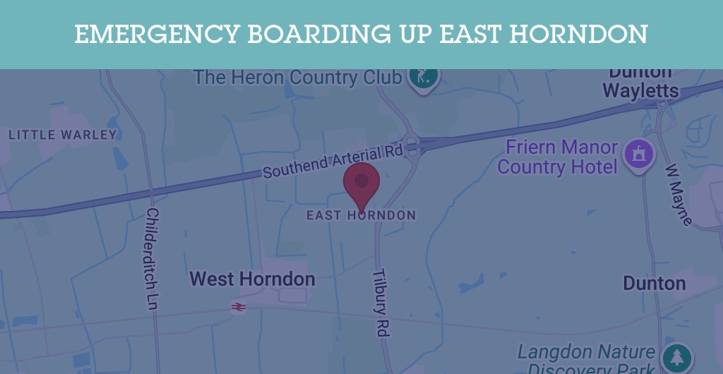 Emergency Boarding Up Services in East Horndon - CM13