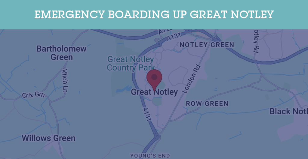 Emergency Boarding Up Services in Great Notley - CM77